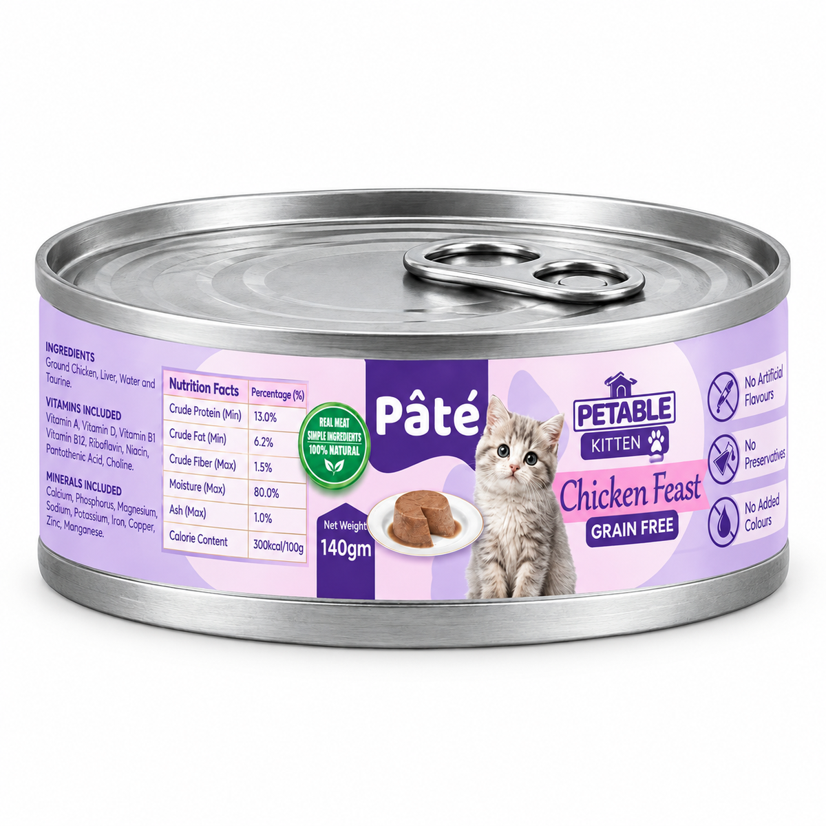 Petable Kitten Pâté – Chicken Feast